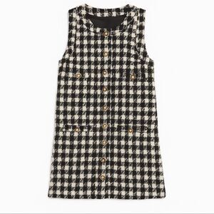 NEW Reformation Tropez Mini Dress in Black White Check Minidress Size 4